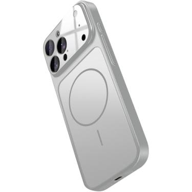 Imagem de Hovisi [Transforme-se em um iPhone 17] Capa magnética para iPhone 15 Pro com protetor de lente de câmera, textura fosca, proteção à prova de choque de grau militar, capa de telefone ao ar livre para