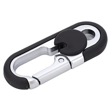 Imagem de Naroote Chaveiro de Carro Resistente de Anel Duplo para Chave de Fenda, Chaveiro de Pressão de Mola de Liga de Zinco para Homens, de Metal para Soquete, Aplicável para Suportes de Broca