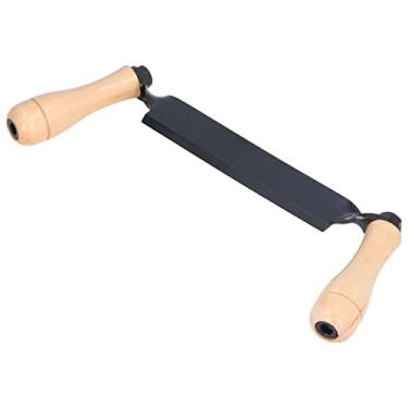 Imagem de Phefop Faca Reta de Desenho, Cabo de Madeira de Aço de Tungstênio, Faca Leve para Descascar, Ferramenta de Barbear para Tronco de Cerca de Madeira (10in)