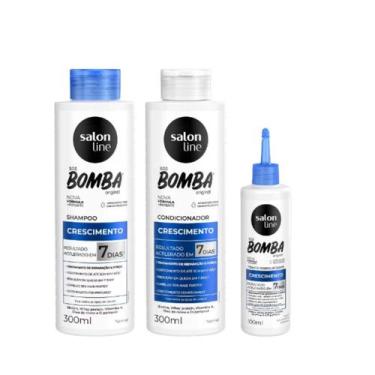 Imagem de Kit Salon Line SOS Bomba Original Sh+Cond 300ml + Tônico Fortalecedor 