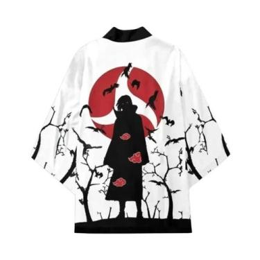 Imagem de Jaqueta Kimono De Verão Itachi Akatsuki Com Estampa 3D Ukiyoe, Cardiga