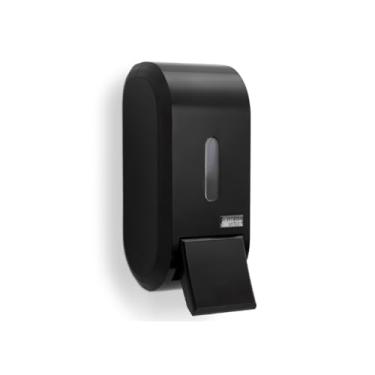 Imagem de Dispenser Porta Saboneteira Premisse Urban Compacto Preto Com Reservatório