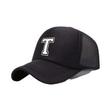 Imagem de Boné Infantil Leve Com 26 Letras, Design Moderno De Caminhoneiro, Prot