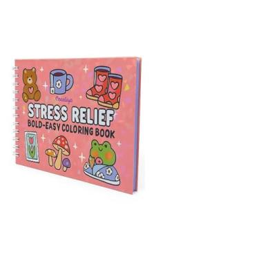 Imagem de Livro de Colorir Antiestresse – Edição com Capa Holográfica Premium, Ilustrações Criativas para Relaxamento e Criatividade (Rosa)
