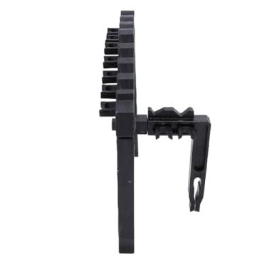 Imagem de Tbest Suporte de Eixos Organizador de Clube de Golfe, Rack de Estrutura de Plástico Ajustável para Sacos, Preto, 9 Capacidade, 20-25cm de Largura