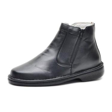 Imagem de Bota Social Masculina Linha Conforto Cla Cle - 049 - Preta - Cla-Cle, 