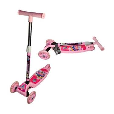 Imagem de Patinete Infantil Ajustável Rosa 3 Rodas Freitas - World Brinquedos