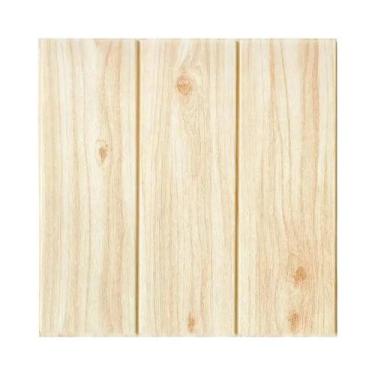 Imagem de Adesivos De Parede Em Espuma Com Textura De Madeira 3D 35X35cm 10pcs D