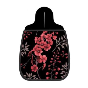 Imagem de Lixeira De Carro Organizador Lixinhocar Floral Cerejeira Fundo Preto