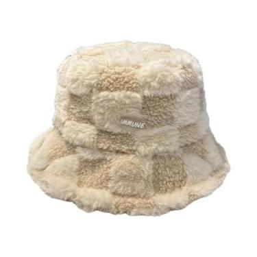 Imagem de Chapéu De Balde Feminino Com Padrão Xadrez, Estilo Pescador, Acentua O
