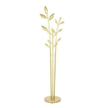 Imagem de SLGGPJBU Cabideiro de chão com economia de espaço, suporte de metal, multipolar, suporte para pendurar do chão ao teto para sala de estar, quarto, corredor, casaco, entrada, roupas, suporte