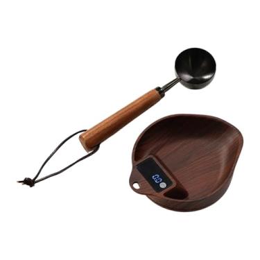 Imagem de MotiveTech Balança Eletrônica para Grãos de Café com Bandeja para Grãos, Ferramenta de Pesagem Precisa e Recarregável para Cafeterias e Uso Doméstico