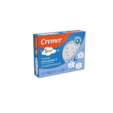 Imagem de Toalha Fralda Masculino Luxo Estampada 3 Unidades - Cremer - Dugu