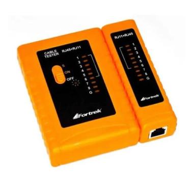 Imagem de Testador De Cabos LAN Rj-11 E Rj-45 Para Internet Cabeada de Redes Tel