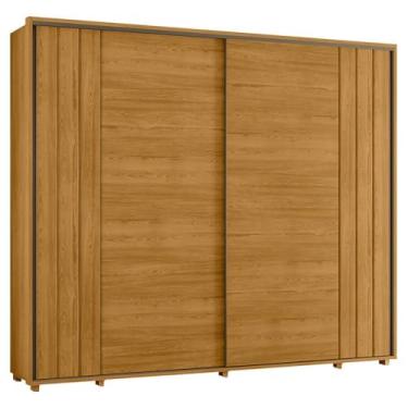 Imagem de Guarda Roupa Casal Dali 2 Portas Deslizante 278 cm Cumaru Madetec