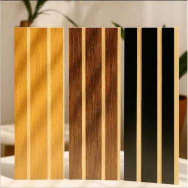 Imagem de Cabeceira Ripada 45x11 cm para Cama Solteiro Casal Queen King | Painel Ripado Moderno(CINZA,KING- -18 UNIDADES)