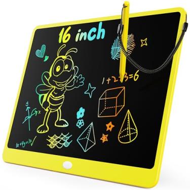 Imagem de KOKODI Tablet LCD para escrita, mesa de desenho colorida para crianças de 40 cm, blocos de desenho eletrônicos reutilizáveis apagáveis, brinquedo educativo e de aprendizagem para meninos e meninas de