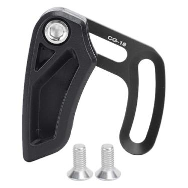 Imagem de MOPFOL Guia de corrente de liga de alumínio para anéis de corrente simples 26T-40T – Protetor estabilizador de corrente de montagem tipo E para bicicletas MTB e Downhill (preto)