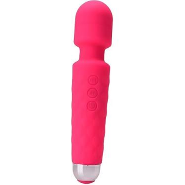 Imagem de Vibrador Massageador Varinha Mágica Recarregável, Rosa