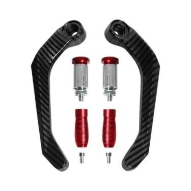Imagem de Protetor De Guidão De Fibra De Carbono Para Motocicleta, Proteção De A