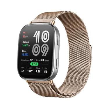 Imagem de Pulseira De Malha Metálica Magnética De 22mm Para Smartwatch Amazfit B