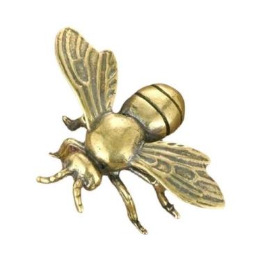 Imagem de Estátua De Abelha Em Cobre Antigo, Ornamento Colecionável Em Latão Sól