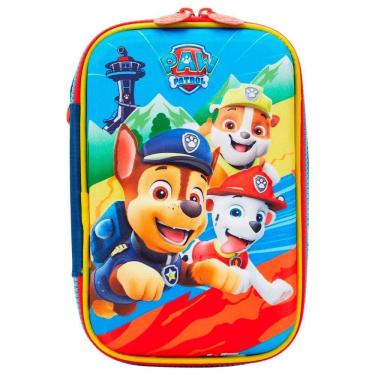 Imagem de Estojo Baú Box Escolar Patrulha Canina Azul Xeryus