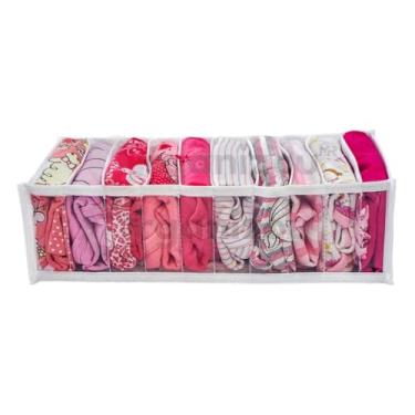 Imagem de Kit Organizadora de Gaveta- PP - P - M - G/Organizador de Guarda Roupas, Design com Divisórias Ajustáveis para Espaços Personalizados(KIT PP - 6-UN)