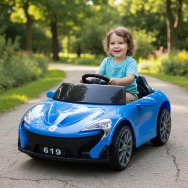 Imagem de Carro Elétrico Infantil 6v Mini Esportivo Som E Luz Bivolt - UNITOYS, 