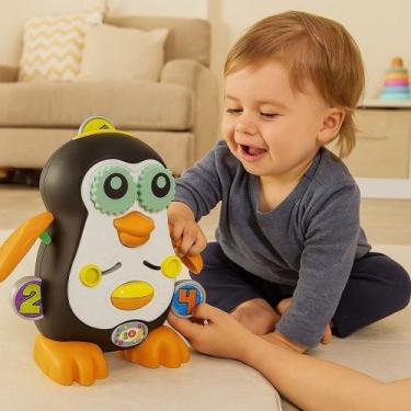 Imagem de Brinquedo Criança Presente Bonequinho Animal Asa Pinguino Bichinho Div