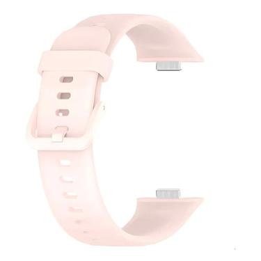 Imagem de Pulseira Silicone Compatível Com Huawei Watch Fit 3 - Poolsy, Rosa