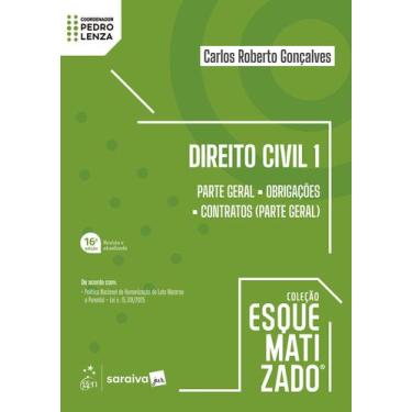 Imagem de Livro - Direito Civil - Vol.1 - Coleção Esquematizado - 16ª Edição 202