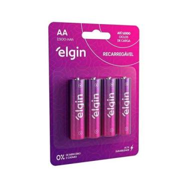 Imagem de Pilha Recarregável Aa 2500mah Elgin