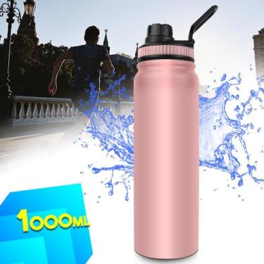 Imagem de Garrafa Térmica Inoxidável 1L Conserva Bebida Quente ou Fria 070 - NEH