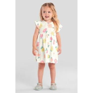 Imagem de Vestido infantil menina florido Brandili-Feminino