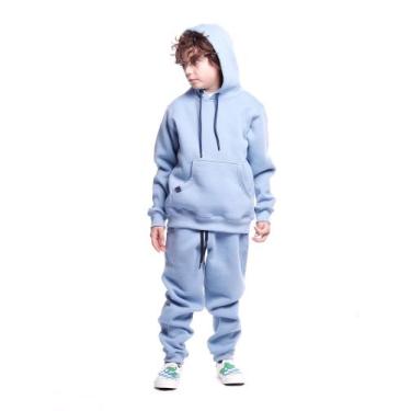 Imagem de Moletom Infantil Canguru Bali Hai Basic, Azul bebê, 12