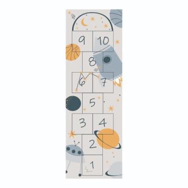 Imagem de Amarelinha Tapete Adesivo Autocolante Decoração Quarto Infantil Escola