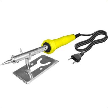Imagem de Ferro de Solda Profissional 30W 127V com Suporte para Eletrônica - Sta