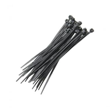 Imagem de Abraçadeira de Nylon 4,8X10CM 100 Unidades para Organização Preta NWT