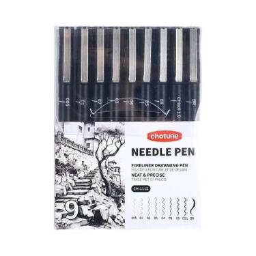 Imagem de Canetas Fineliner Pretas Tamanho 15/3, Micro Pigment Liner Multiliner 