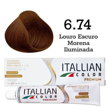 Imagem de Coloração Itallian Color 6.74 Louro Escuro Morena Iluminada - Itallian
