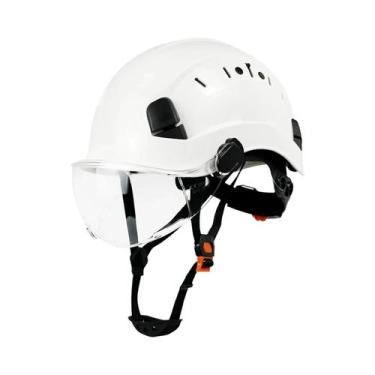 Imagem de Capacete De Segurança Para Construção Certificado ANSI CE Com Óculos D