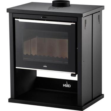 Imagem de Calefator a Lenha HMD Belmonte Dupla Combustao Preto