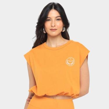Imagem de Blusa Colcci Muscle Tee Feminina, Laranja, M