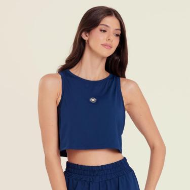 Imagem de Cropped Cavado Vivid Marine Plus Tecido Geladinho Donna Carioca-Feminino