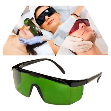 Imagem de Kit 5 Óculos de Proteção Jaguar para Laser e Luz Pulsada com Lente Verde UV Antirrisco Ferreira Mold