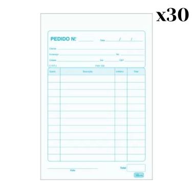 Imagem de Talão de Pedido Tilibra 1-32 Pequeno 40X2 Vias 80 Folhas com 2a Via para Papel Carbono...