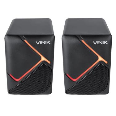 Imagem de Caixa de Som Vinik Constellation 6W 2.0 LED Rainbow para Computadores, Notebooks e Celu...