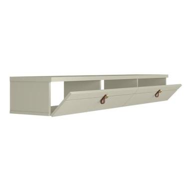 Imagem de Rack Suspenso para TV até 55 Polegadas Line 2 Portas Off White 160 cm 