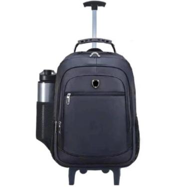 Imagem de Mochila Executiva Masculina Preta Com Rodinha Reforçada modelo KATRIX 